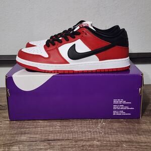 Nike SB Dunk Low Pro Men's Athletic Shoes Sneakers Size 10.5 Varsity Red Black